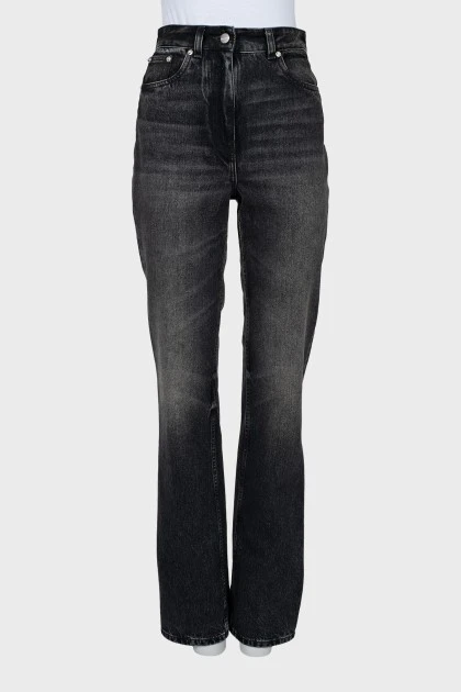 Джинсы straight fit черного цвета