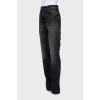 Джинсы straight fit черного цвета