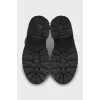 Ботинки из текстиля и кожи 