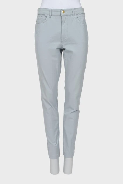 Джинси tapered fit блакитного кольору