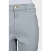 Джинси tapered fit блакитного кольору
