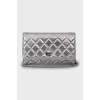 Срібляста сумка Wallet on Chain