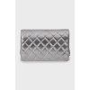 Срібляста сумка Wallet on Chain
