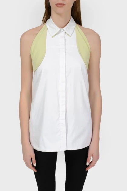 Топ-блуза за шию з відкритою спиною з биркою