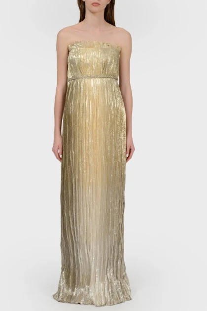 Золота вечірня сукня з биркою