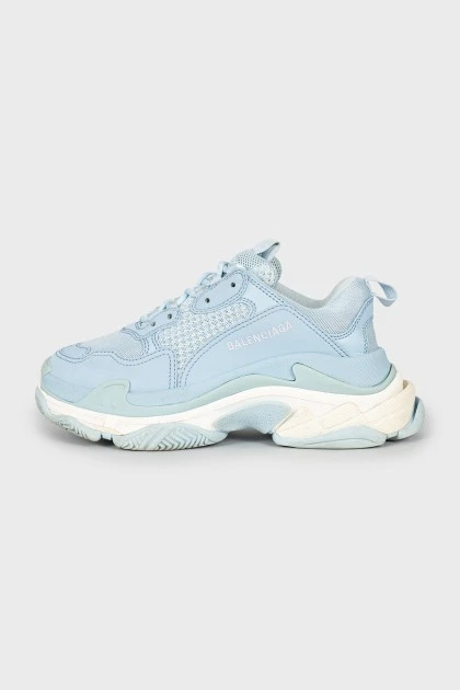 Голубые кроссовки Triple S