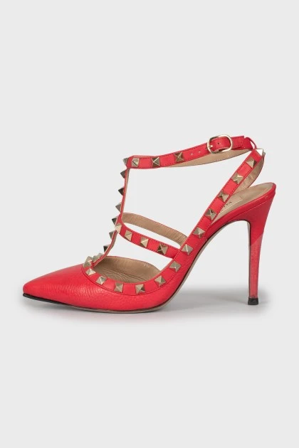 Туфли Rockstud с металлическим декором