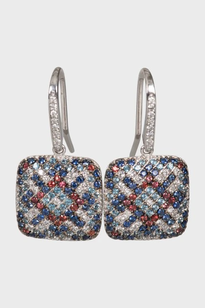 Серьги из белого золота