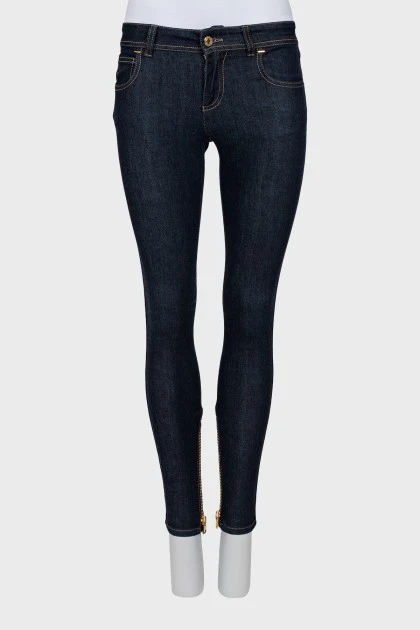 Джинсы skinny fit с молниям