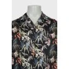 Мужская рубашка oversize в цветочный принт 