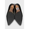 Замшевые туфли kitten heel