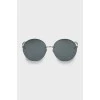 Солнцезащитные очки wayfarer с серебристыми дужками