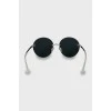 Солнцезащитные очки wayfarer с серебристыми дужками