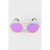 Солнцезащитные очки-авиаторы розовые
