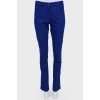 Ярко-синие прямые джинсы