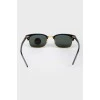 Солнцезащитные очки черные со стеклянными линзами с биркой
