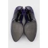 Фиолетовые туфли на шпильке