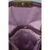 Фіолетова сумочка з лакованими вставками