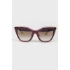 Солнцезащитные очки гранд с фиолетовым градиентом