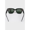Сонцезахисні окуляри прямокутні чорні з биркою