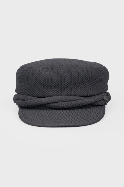 Текстильная кепка черного цвета
