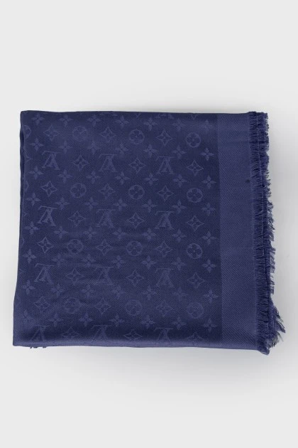 Синий платок с лого бренда