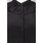 Черная шелковая блуза с бисером с биркой