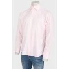 Мужская нежно-розовая рубашка
