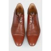 Мужские коричневые туфли на шнуровке