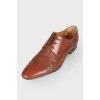 Чоловічі коричневі туфлі на шнурівці