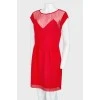 Червона сукня з мереживом, з биркою