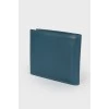 Чоловічий гаманець синього кольору з биркою