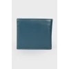 Чоловічий гаманець синього кольору з биркою