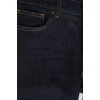 Зауженные темно-синие джинсы
