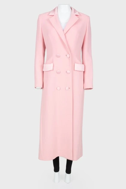 Рожеве приталене пальто