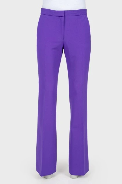 Фіолетові розкльошені штани зі стрілками