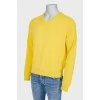 Чоловічий жовтий пуловер