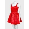 Красное платье бэби-долл