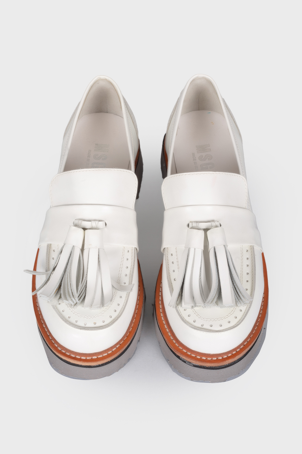 

Кожаные лоферы с кисточками MSGM