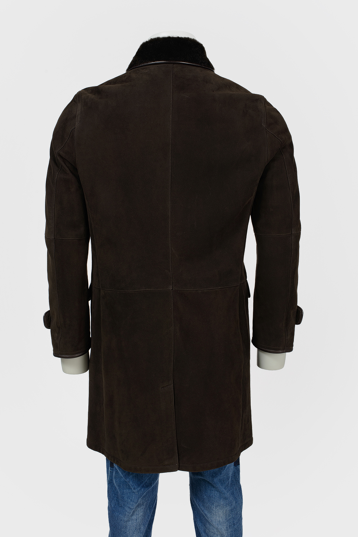 

Дубленка коричневая из замши Ermenegildo Zegna, Коричневый