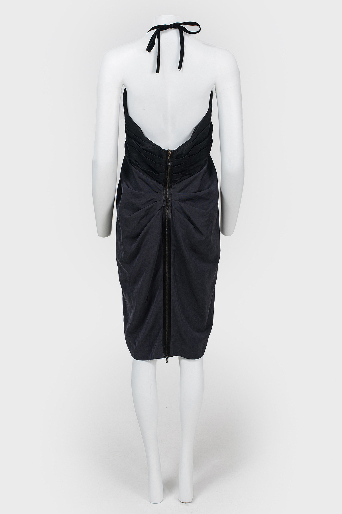 

Платье с открытой спиной на молнии Lanvin, Черный