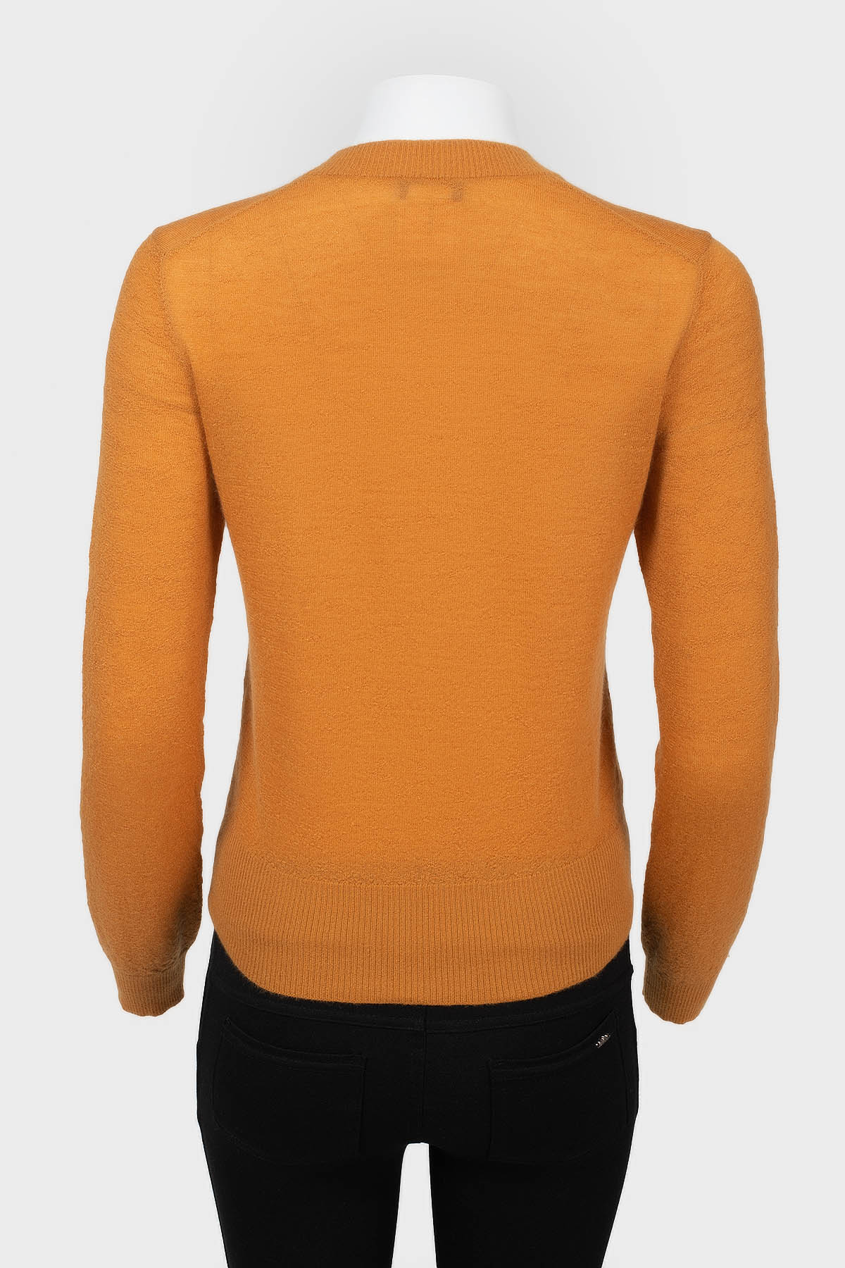 

Облегающий свитер с бусинами Chanel, Оранжевый