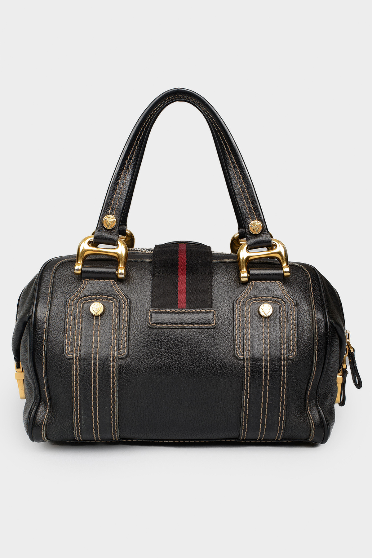 

Сумка на молнии с тканевым пояском Gucci, Черный