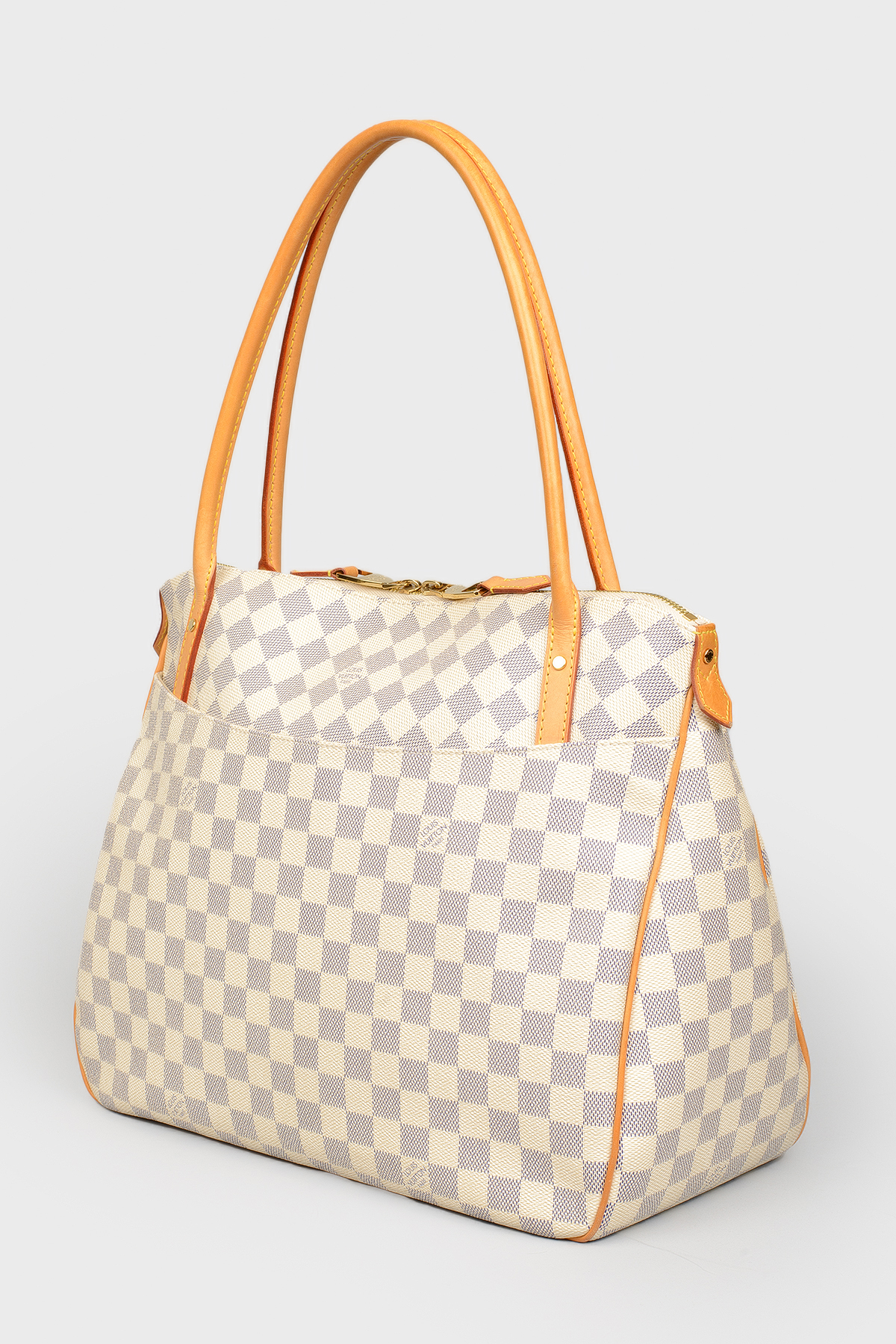 

Сумка бежевая Damier Azur shouldbag Louis Vuitton, Бежевый