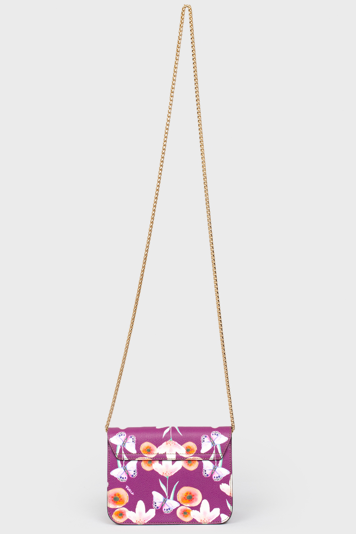 

Сумка с цветочным принтом на цепочке Furla, Фиолетовый