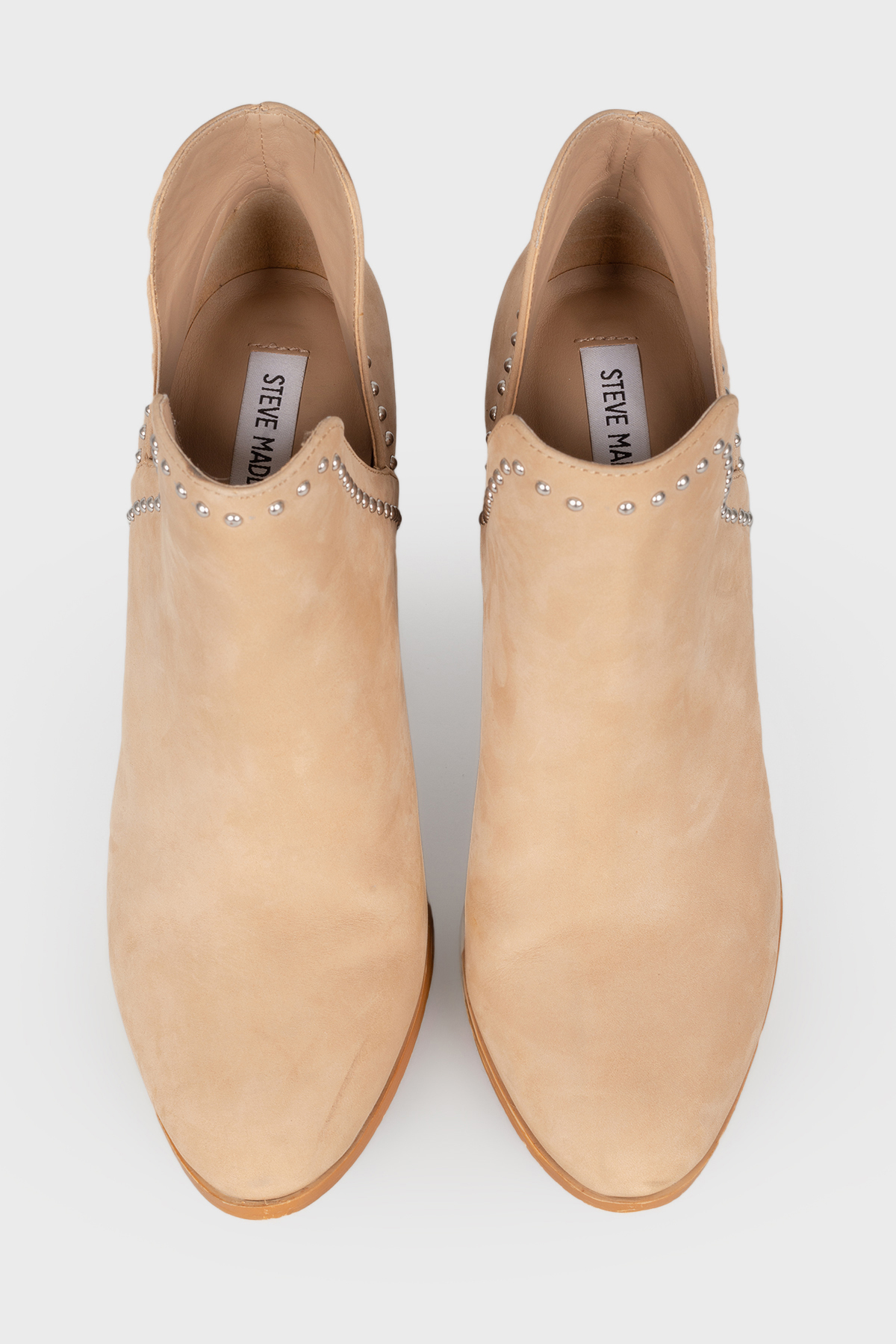 

Бежевые ботильоны с вырезами Steve Madden, Бежевый