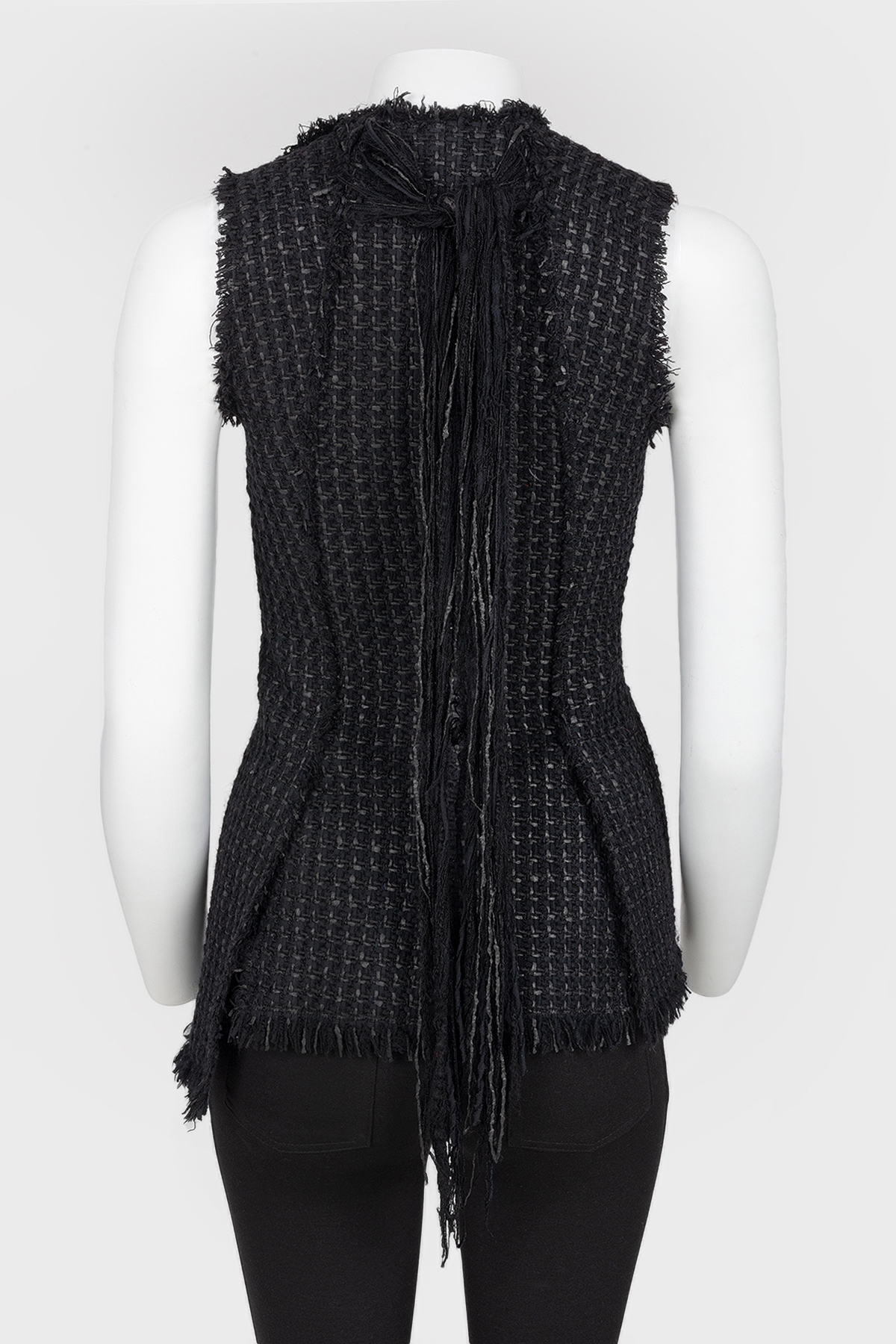 

Удлиненный твидовый жилет Proenza Schouler, Черный