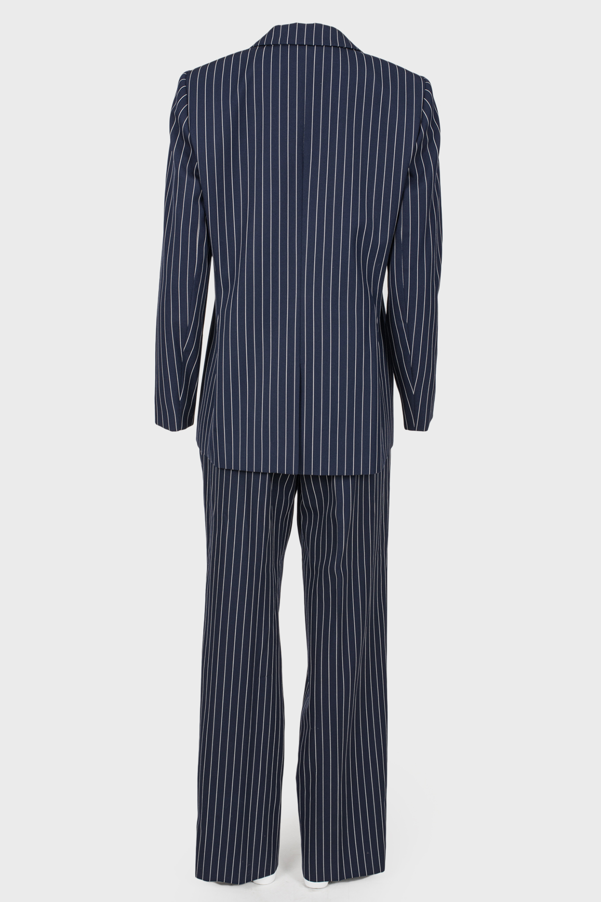 

Костюм в полоску с золотистыми пуговицами Lanvin, Синий