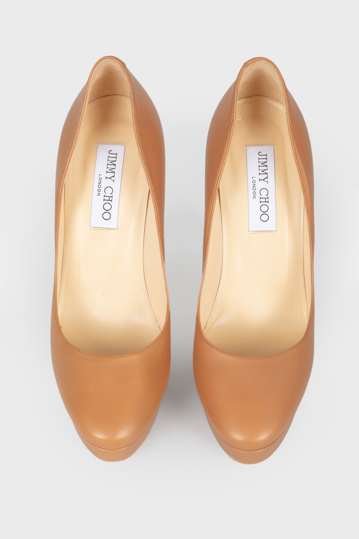 

Коричневые туфли на высокой шпильке Jimmy Choo